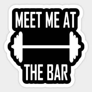 meet me at the bar Sticker